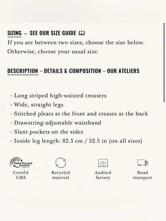 Sezane Black Bruce Trousers - Picture 8 of 9